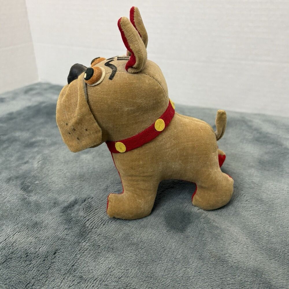 R. Dakin Dream Pets Vintage Stuffed Beige Bulldog Dog Toy 5.5" Japan Plush - Picture 2 of 10